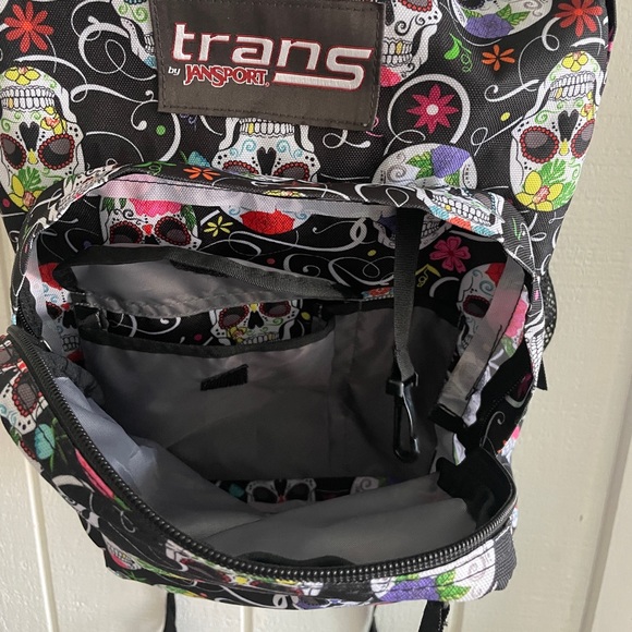 TRANS BY JANSPORT Supermax Backpack Sugar Skull - Picture 6 of 8